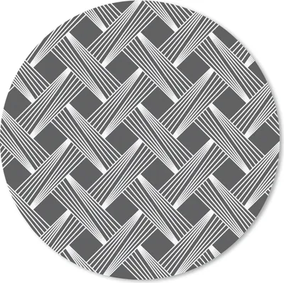 Produktbild von MuchoWow® Mauspad Mousepad Muster - Grau - Geometrisch 40x40 cm - Mousepads - Maus Mat - Pad - Mausunterlage - Schreibtisch Accessoires