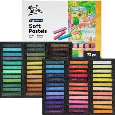 Productafbeelding van Set – 72 stuks – Ideaal Krijt voor Kleurrijk en expressief Schilderen – Zachte, krijtachtige Textuur