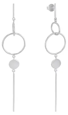 Produktbild von Amor Ohrringe 925 Sterling Silber XXL-Länge ca. 8,8 cm filigrane Ausarbeitung