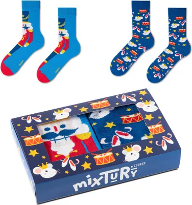 Produktbild von 2 Paar Herren Weihnachtssocken 41-46, Lange Warme Socken Perfekt zum Verschenken