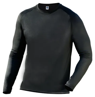 Image de Starworld - T-shirt pour hommes/femmes unie - Sport à manches longues LT3268 (XL) (noir)