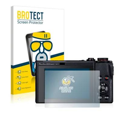 Produktbild von BROTECT Entspiegelungs Schutzglas für Canon PowerShot G5 X Mark II Schutzfolie Panzer Folie Glas Display Schutz matt