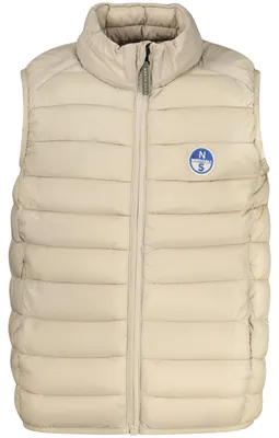 Produktbild von Ärmellose beige Kinderweste - Explorer, wasserabweisend, umweltfreundlich