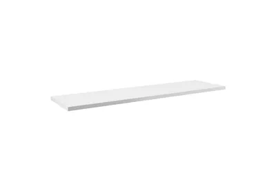 Image de Plan De Travail De Salle De Bain Blanc 160 Cm – Mdf Avec Finition Pvc Mat
