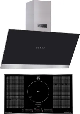 Produktbild von Kaiser AT 9440 Dunstabzugshaube 90cm kopffreihaube + KCT 97 FI LaPerle Induktionskochfeld