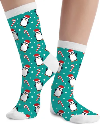 Lustige Socken mit Pinguin-Motiv für Kinder und Erwachsene