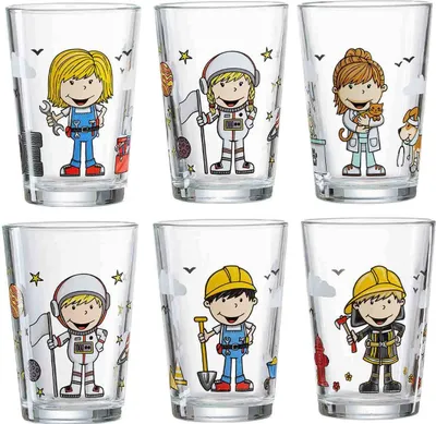 Produktbild von Ritzenhoff & Breker BERUFE Kinderbecher Set Jungs & Mädchen 6-teilig