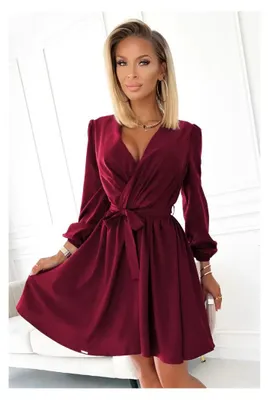 Produktbild von Damenkleid Numoco Jackets A339-3 Burgund Numoco 1 Größe: S/m