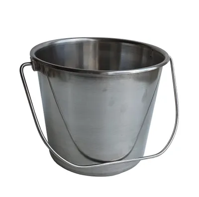 Produktbild von Eimer Kücheneimer Gärtnereimer Futtereimer 5L 7L 10L 12L Edelstahl Milcheimer Edelstahleimer Lebensmittel Garten (12L)