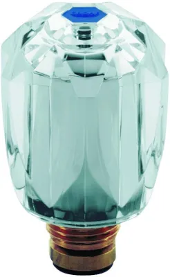 Produktbild von Grohe Oberteil 1/2´´ mit Brillant-Griff, Markierung blau chrom - 45951000