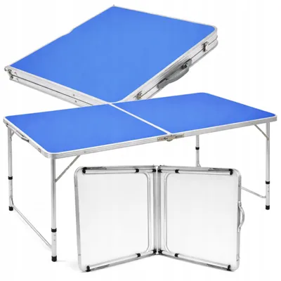 Produktbild von Omna | Klapptisch Camping - 120x60 cm - Aluminium - höhenverstellbar - mobil und stabil
