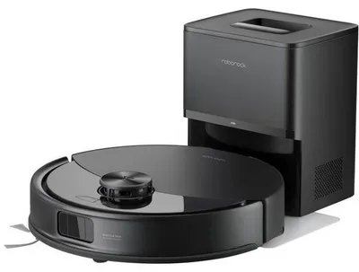 Produktbild von Saugroboter mit Wischfunktion Roborock Q10 Max+ in Schwarz, mit einer Saugkraft von 13.000 Pa und einer automatischen Ladestation