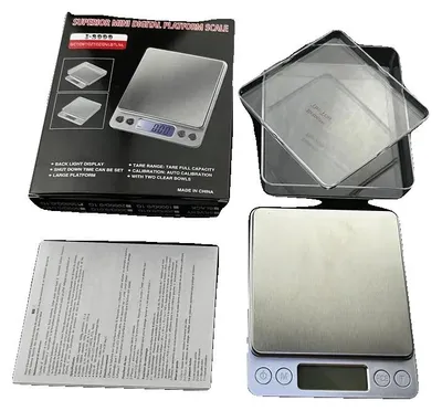 Produktbild von Küchenwaage, Präzisionsmessung, Benutzerfreundliches Display, Batterieladung, 500g-0.01g