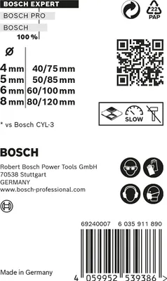 Imagen del producto de Bosch 2608900645 Bosch  CYL-9 MC Bohrer-Set 4tlg EXPERT