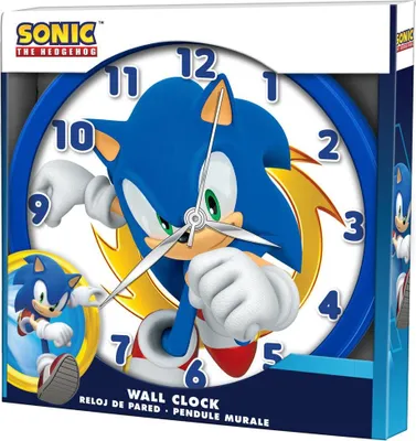 Obrázok produktu pre Nástenné hodiny Sonic The Hedgehog, 12-palcové, na batérie