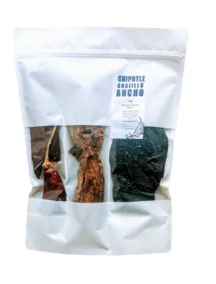 Obrázok produktu pre TriPack Chilli Chipotle, Guajillo a Ancho 100g