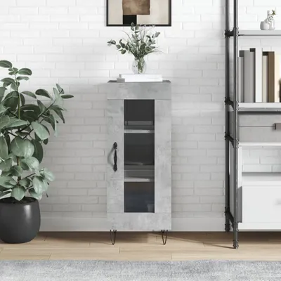 Immagine prodotto di vidaXL Credenza grigio cemento 34,5x34x90 cm materiale a base di legno