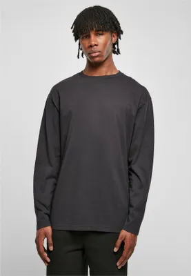 Produktbild von Urban Classics TB5941 | Heavy Oversized Garment Dye Longsleeve Herren - Farbe: Black - Größe: S