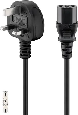 Obrázek produktu pro goobay UK napájecí kabel černý 1,5 m