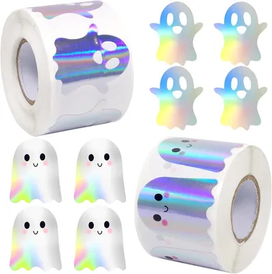 Imagen del producto de Calcomanías de Halloween, autoadhesivas, 1000 unidades, de 4 cm, para decoración
