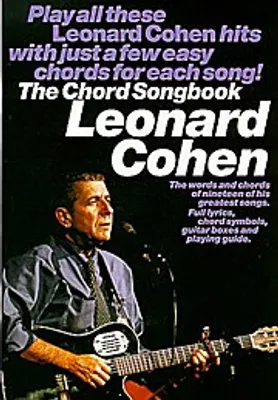 Obrázok produktu pre Leonard Cohen The Chord Songbook Melody Lyrics and Chords Book