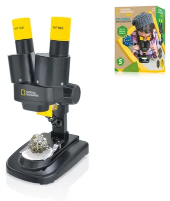Obrázok produktu pre National Geographic 9119000, Optický mikroskop, Čierna, Žltá, 20x, LED, CE, Batérie