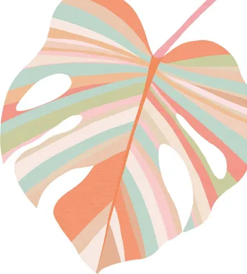 Produktbild von Servietten 33x33 cm - Pastel Leave Napkin 33x33