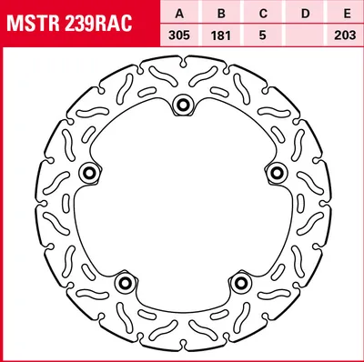 Produktbild von TRW Bremsscheibe Sportiv Semifloating MSTR239RAC R850GS BMW259