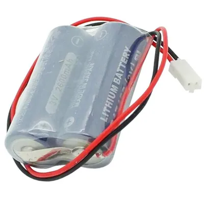 Productafbeelding van Batterijhouder geschikt voor de Maxell 2CR17450 lithiumbatterij, met kabel en stekker