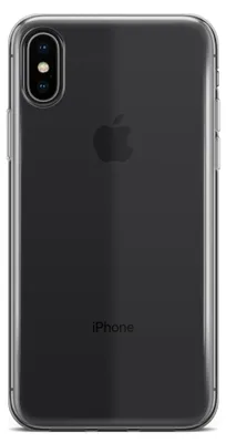 Produktbild von Mobigear Basics, durchsichtige iPhone XS Max Hülle, flexibles TPU-Rückseitenetui – transparent