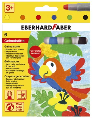 Obrázek produktu pro Eberhard Faber 529006, 6 kusů, Více, Vícebarevný, Kulatý, Gel, 3 rok/roky