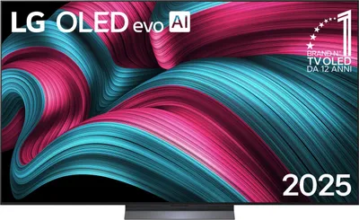Produktbild von LG OLED evo AI OLED77C55LA, 195,6 cm (77"), 3840 x 2160 Pixel, OLED evo, Smart-TV, WLAN, Schwarz