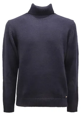 Immagine prodotto di P6862 Dolcevita Uomo Maglione A Collo Alto Markup Blu