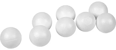 Produktbild von Styropor-Kugeln, D 4 cm, Weiß, 100 Stk/ 1 Pck [HOB-543022]