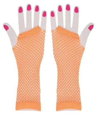 Produktbild von Fingerlose Netzhandschuhe orange