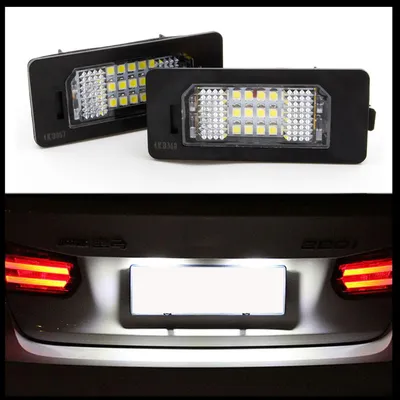 Produktbild von 2 LED Kennzeichenbeleuchtung für BMW E82 E88 E90 E91 E92 E93 E39 E60 E61 E70 E71