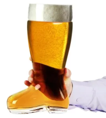 Produktbild von XL Bierstiefel Bierglas für 1,4 Liter Bier Deko Bierkrug