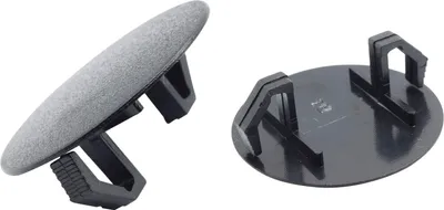 Produktbild von Abdeckkappen für Bohrlöcher rund ø 15-18mm - Bohrloch Abdeckkappen, Blindstopfen für Bohr- und Montagelöcher, Kunststoff Abdeckstopfen schwarz - 100 Stück
