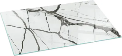 Produktbild von Funkenschutzplatte – Glasbodenplatte für Kaminofen – Kaminunterlage aus Glas – 100x50 cm – Feuerfeste Ofenbodenplatte – Hitzebeständige Schutzplatte für Kamin – Transparente Bodenschutz Glasplatte – Marmoradernmuster