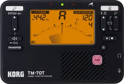Produktbild von Korg TM70 Kombiniertes Metronom und chromatisches Stimmgerät – Schwarz