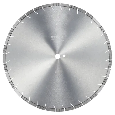 Image de Lame de scie diamantée VEVOR pour béton 50 cm 12 mm Lame de scie segmentée diamantée à dents inclinées, diamètre du trou central 25,4 mm, pour béton, plaques de ciment, carrelages, briques
