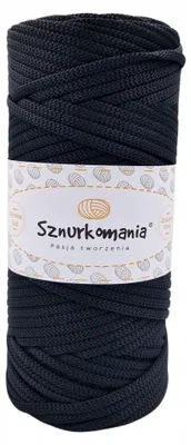 Produktbild von Sznurkomania Flachschnur Polyester 5mm 100m Schwarz