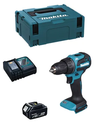 Produktbild von Bohrschrauber MAKITA DDF490RTJ1 (1 x 5,0 Ah + DC18RC + MAKPAC 2)