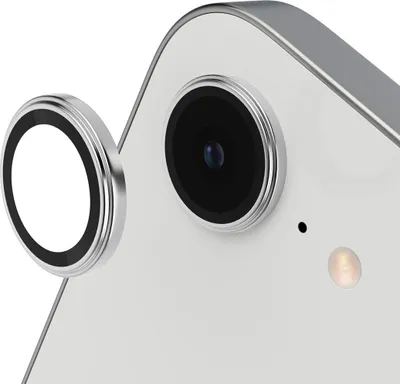 Immagine prodotto di TUNIQ Protezione per l'obiettivo dell'iPhone 16e - Vetro temperato - Argento
