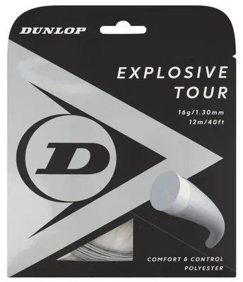 Immagine prodotto di Dunlop Explosive Tour Polyester 12 M Singola corda da tennis Grigio 1,25 mm Grigio 1,25 mm