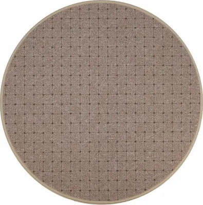 Image de 57x57 (diamètre) cercle Pièce tapis Udinese beige nouveau cercle