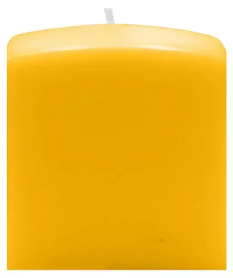 Produktbild von Quader Kerzen Goldgelb 8 x Ø 7/7 cm, 4 Stück