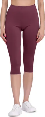 Image de Leggings 3/4 pour femme Bellivalini en viscose BLV50-148 (bordeaux, M)