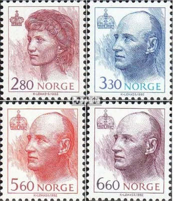 Produktbild von Briefmarken Norwegen 1992 Mi 1084-1087 (kompl.Ausg.) postfrisch Freimarken