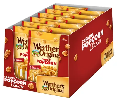 Produktbild von Werther’s Original Werther’s Original Karamell-Popcorn Classic 12 x 140 g